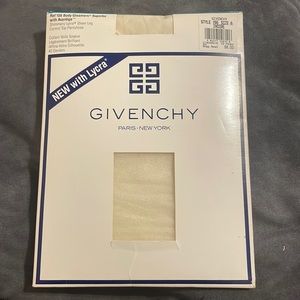 Givenchy shimmery Lycra sheer leg control too pantyhose size A